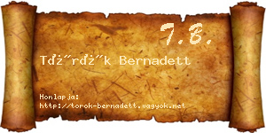 Török Bernadett névjegykártya